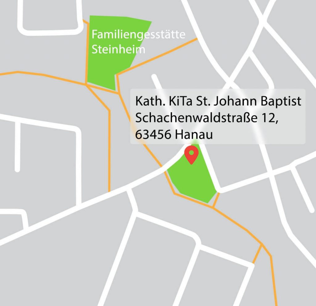 Anfahrtsskizze - Kath. KiTA St. Johann Baptist